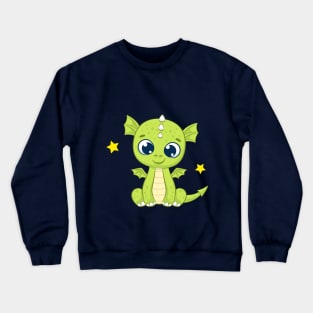 blue eyes dragon Crewneck Sweatshirt